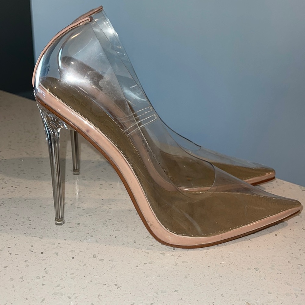 Clear stilettos size 7